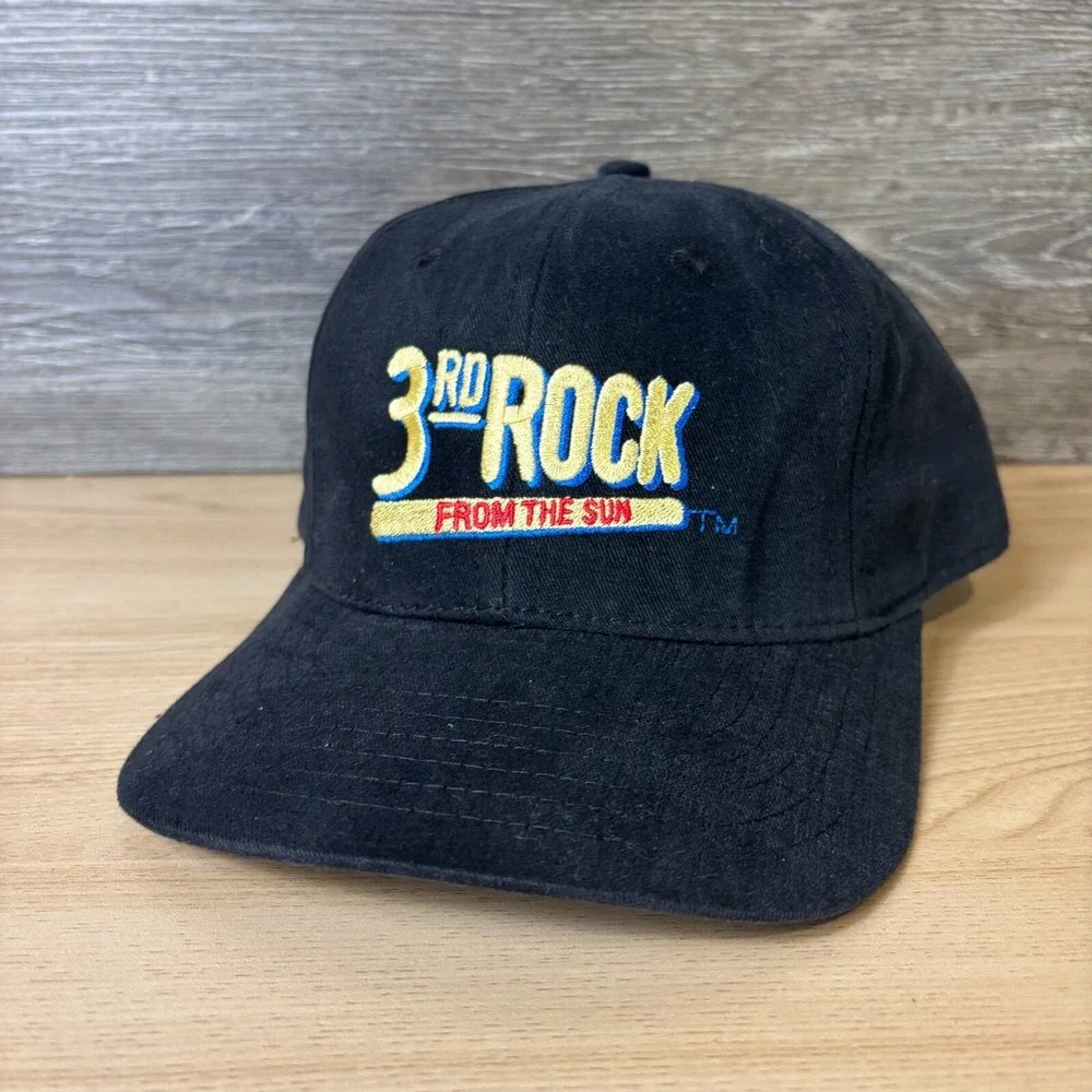 Vintage 3rd Rock From The Sun‎ Hat Snapback Black TV Promo Aliens New Dimension